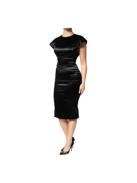 Sukienka midi Dolce And Gabbana czarna