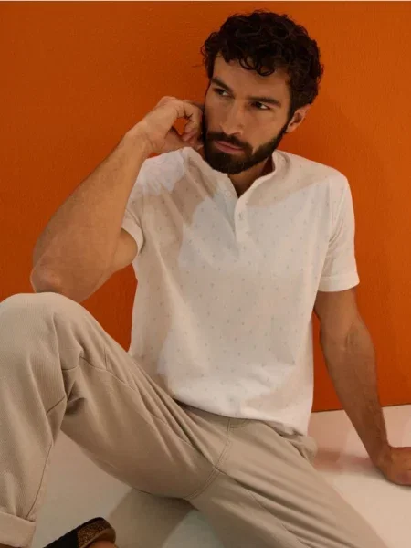 Sinsay koszulka polo biały