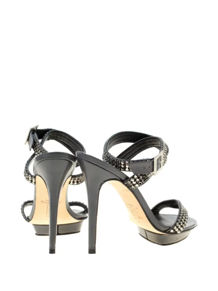 Sandale Gina de cristal negru