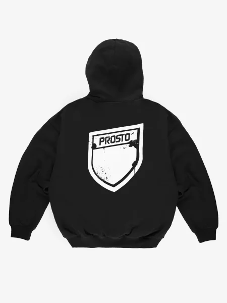 Bluza sportowa Prosto Shield Mini Splash z kapturem czarna