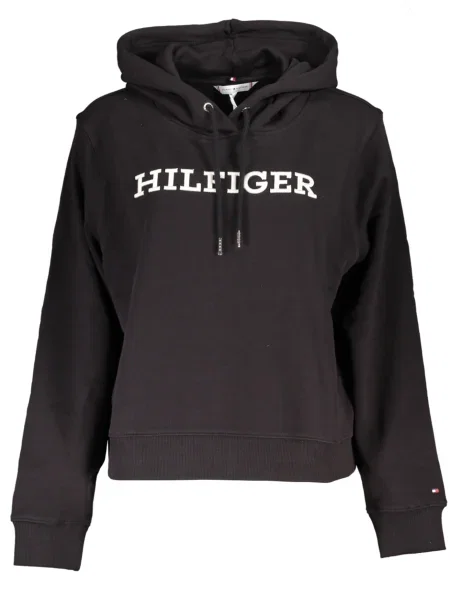 Bluza z kapturem Tommy Hilfiger czarna
