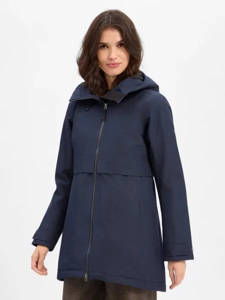 Parka o kroju regular fit z kapturem Didriksons niebieska