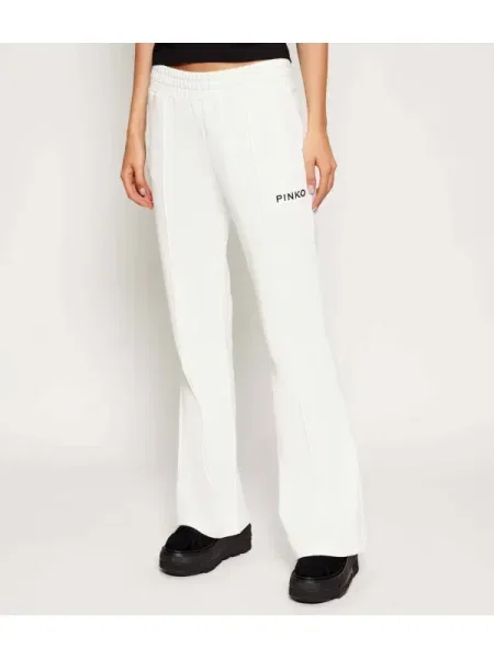 Pinko Pantaloni de trening | flare fit alb