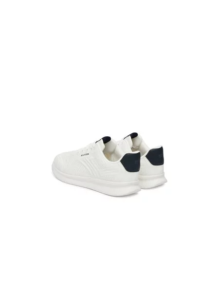Sneakersy Tommy Hilfiger Lightweight Runner Mix Écru