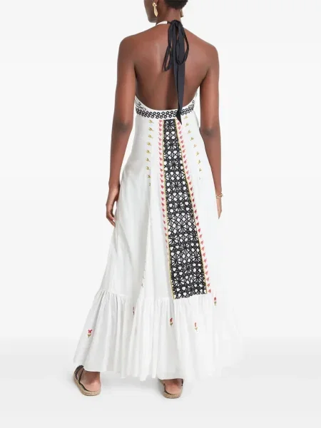 Макси рокля Temperley London бяло