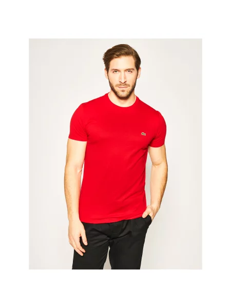 Lacoste T-Shirt Regular Fit κόκκινο