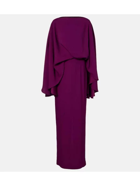 Maksi sukienka maxi Taller Marmo garniturowa fioletowa