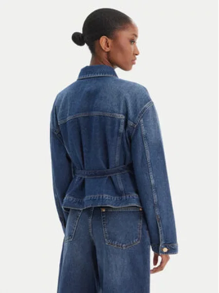 HUGO Prehodna jakna Gizzie moder denim modra