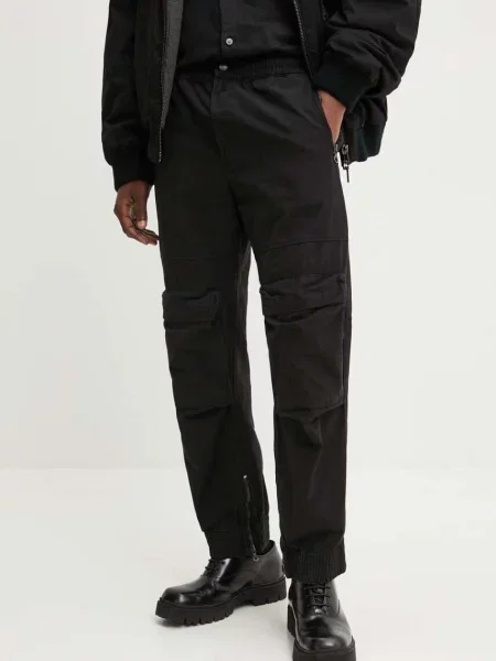 Hlače Diesel P-BEECK črna