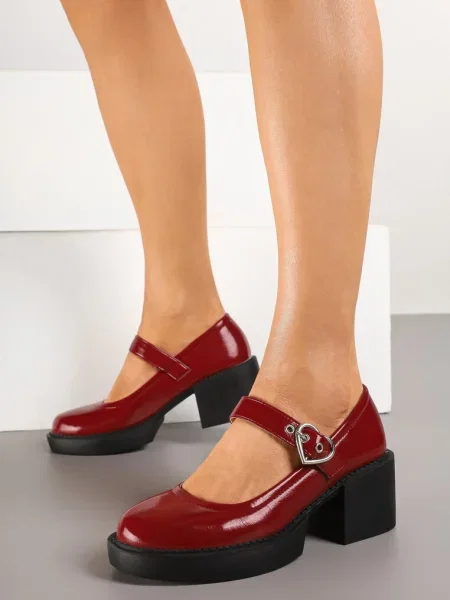 Pantofi casual Rorina bordo