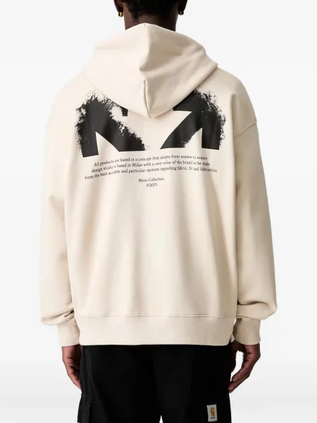 Hanorac cu glugă Off-white alb