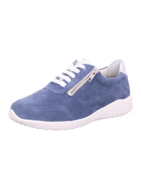 Sneakersy Solidus skórzane niebieskie