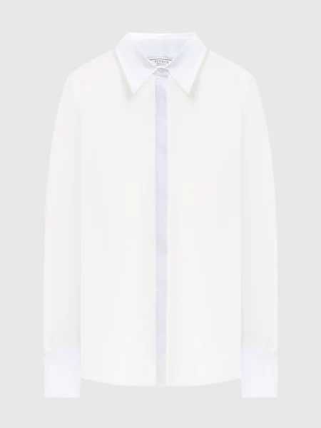 Блуза із шовку Peserico біла