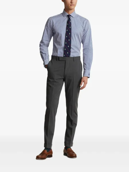 Pletene sportske kratke hlače Polo Ralph Lauren s printom bijela