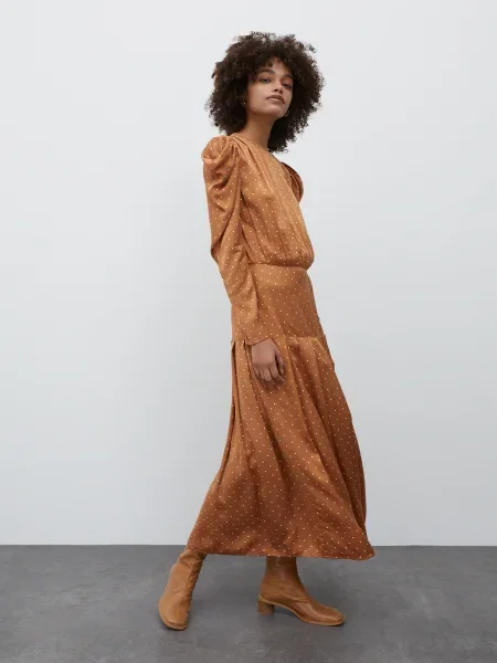 EDITED Rochie Thalisa maro deschis alb