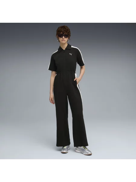 Kombinezon z krótkim rękawem T7 czarny