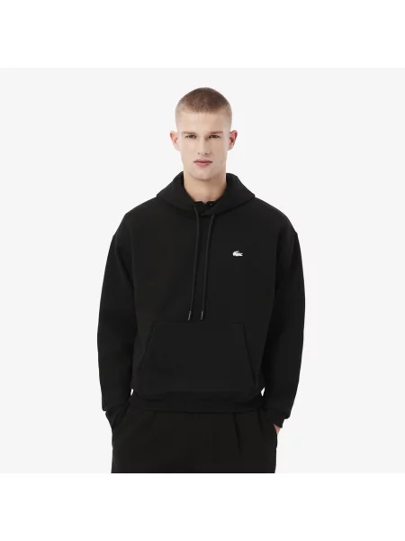 Lacoste Bluza Polarowa Z Krokodylem Diamanté czarny