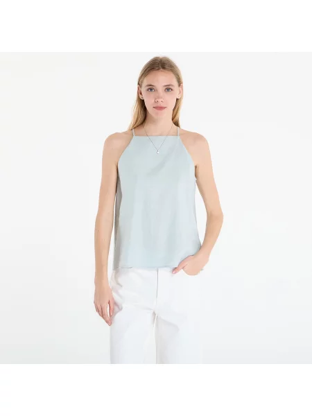 Calvin Klein Jeans Linen Sl Fashion Top Green M verde