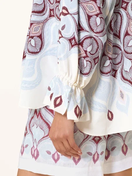 Ivi Collection Bluzka Z Jedwabiu blau