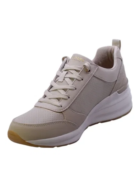 Pantofi Skechers cu buline bej