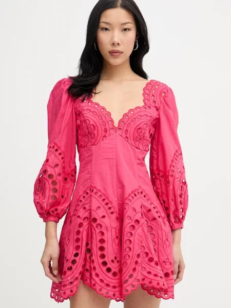 Charo Ruiz Ibiza rochie cu Esmare roz