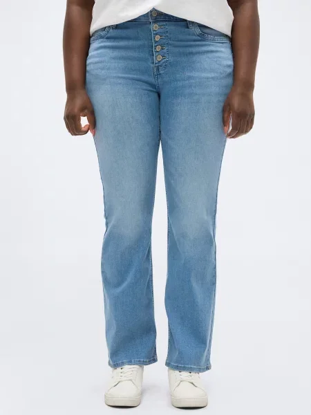 ONLY Carmakoma Kavbojke CARLAUREN moder denim