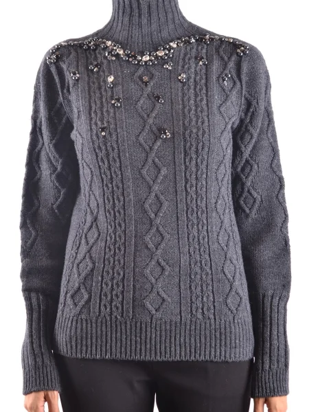Pulover Pinko cu guler înalt gri