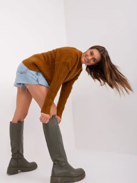 Pulover Fashionhunters maro