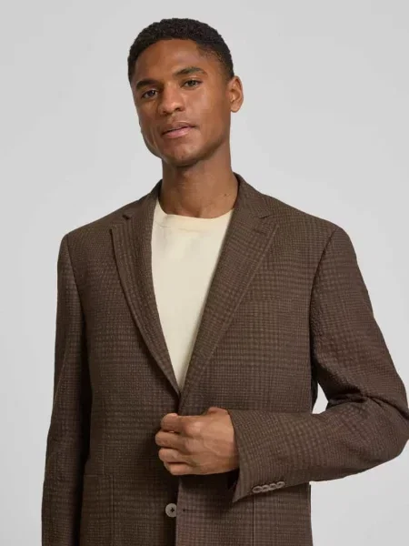 Marynarka o kroju slim fit na 2 z mieszanki lnu i bawełny Bugatti