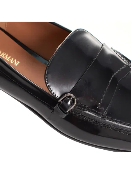 Mokasíny Emporio Armani čierna