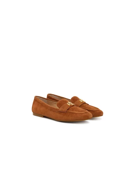 Semišové mokasíny Lauren Ralph Lauren Averi III hnedá