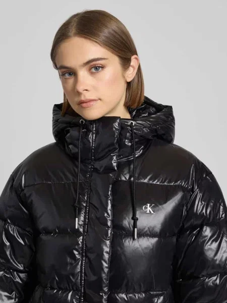 Kurtka w stylu puffer z Logo Model SHINE PUFFER JACKET' Calvin Klein czarna