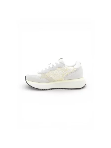 Sneakersy Sun68 skórzane białe
