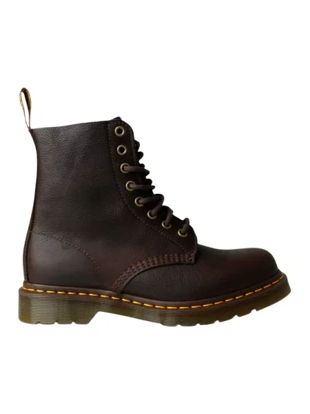Botki Dr. Martens sznurowane skórzane brązowe
