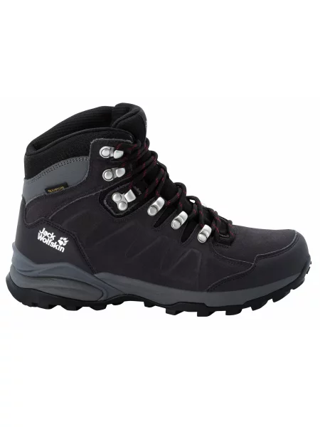 Шкіряні Черевики для активного відпочинку Jack Wolfskin темно-сірий сірі