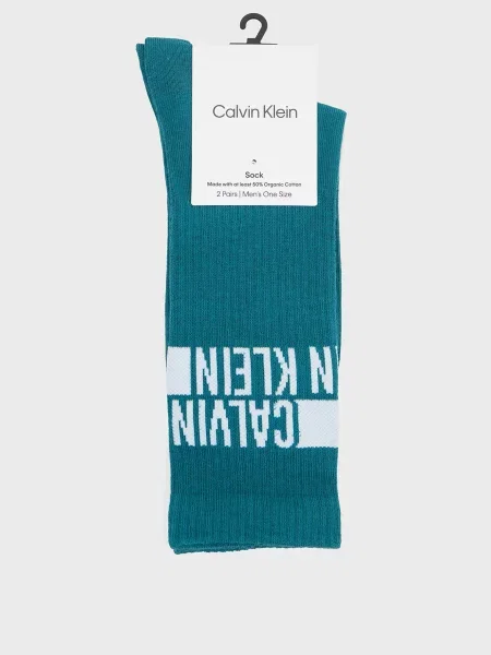 Носки Calvin Klein в полоску с лого