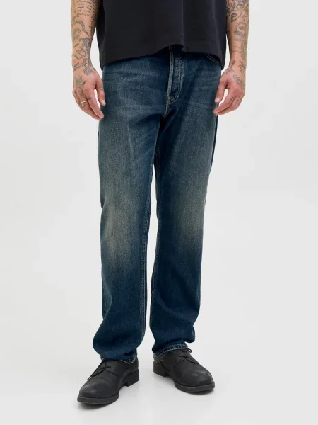 JACK & JONES Kavbojke JJIChris Orignial temno modra