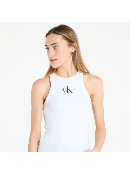 Calvin Klein Jeans Felső Monologo fehér