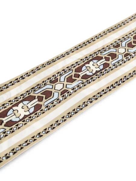 Fular Tory Burch de mătase cu imagine