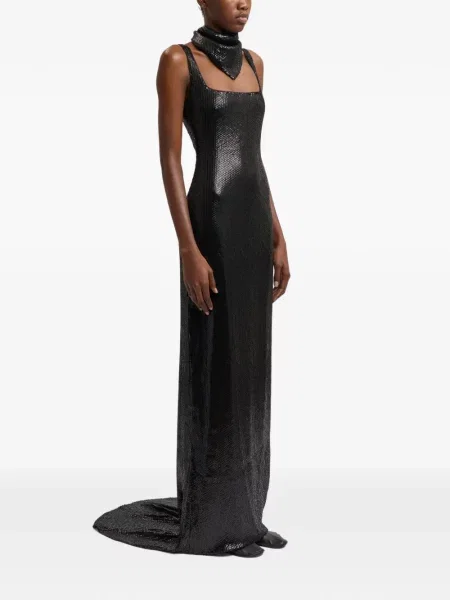 Rochie maxi 16arlington cu paiete negru
