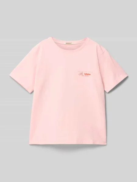 T-shirt z nadrukiem z logo model ‘ALMERIA’ Jack & Jones różowa