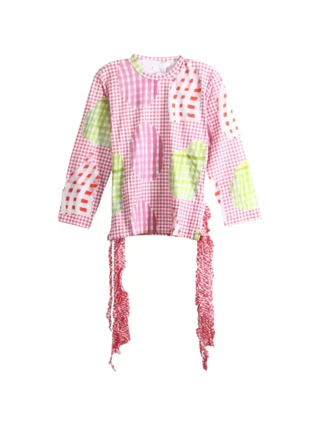 Top Comme Des Garçons Tao cu volane roz