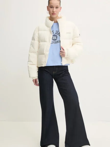 Guess Jeans t-shirt turkusowy niebieska
