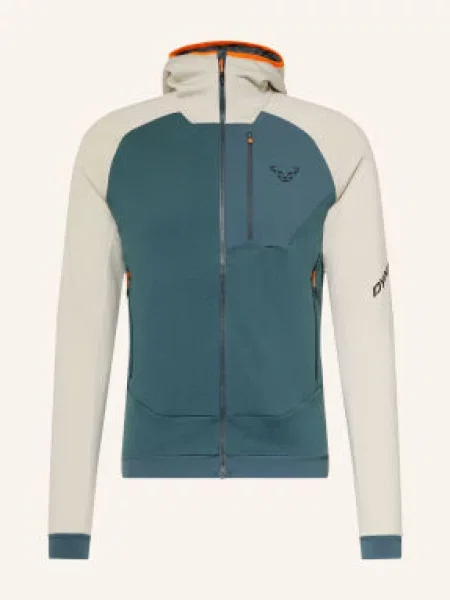 Dynafit Bunda Midlayer Radical Wool / neonově oranžová / petrolejová bílá