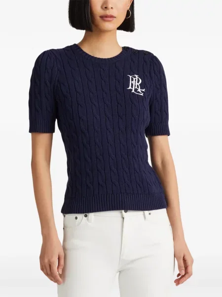 Matlasat sneakerși Polo Ralph Lauren cu autograf de catifea cord albastru