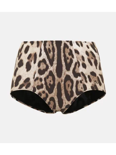 Leopardí bikiny Dolce&gabbana s potiskem hnědé