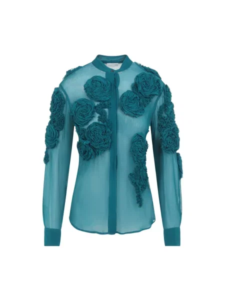 Koszula Dries Van Noten niebieska