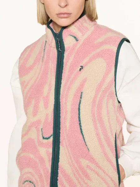 Peak Performance Kamizelka Z Pluszowego Materiału Graphic Pile weiss beżowa