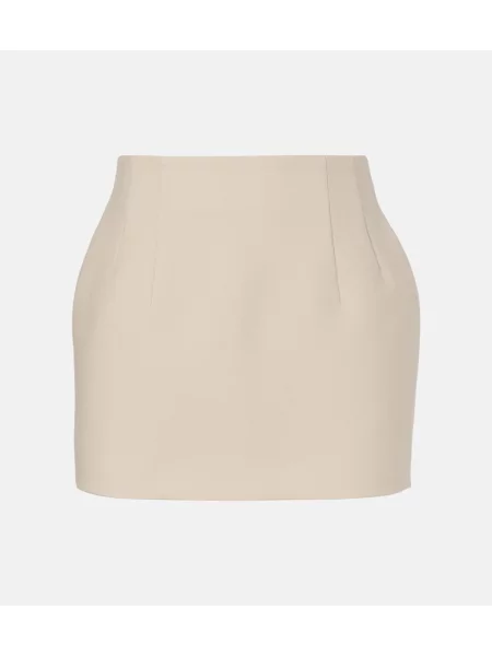 Fustă Wardrobe.nyc de lână bej