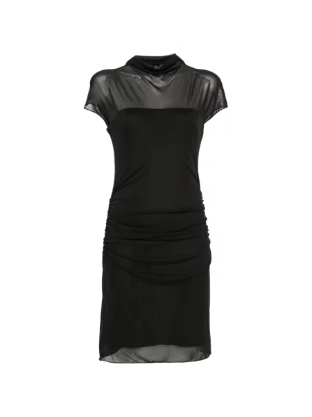 Rochie Aniye By cu volane plasă negru